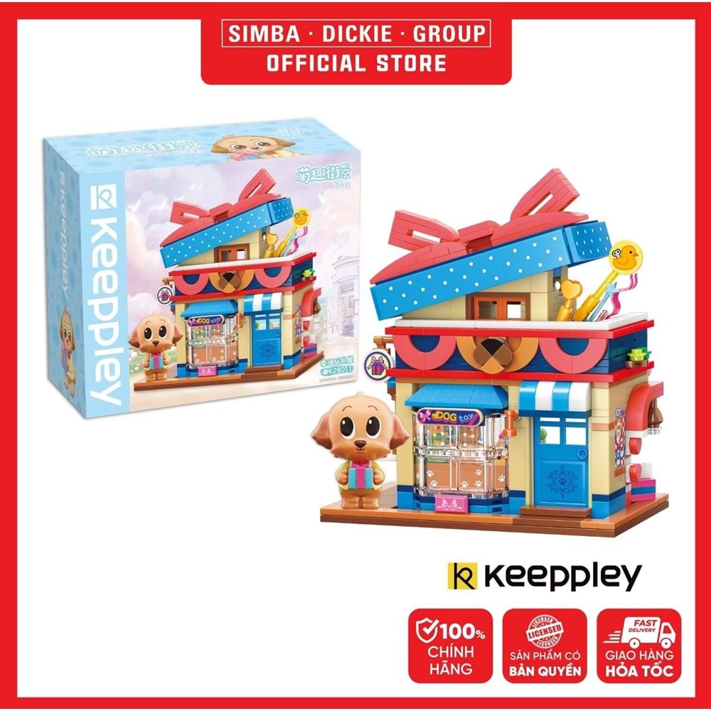 VAGON KP28011 KEEPPLEY Street Poodle Oyuncak Dükkanı BLOCK OYUNCAK 374 PARÇA