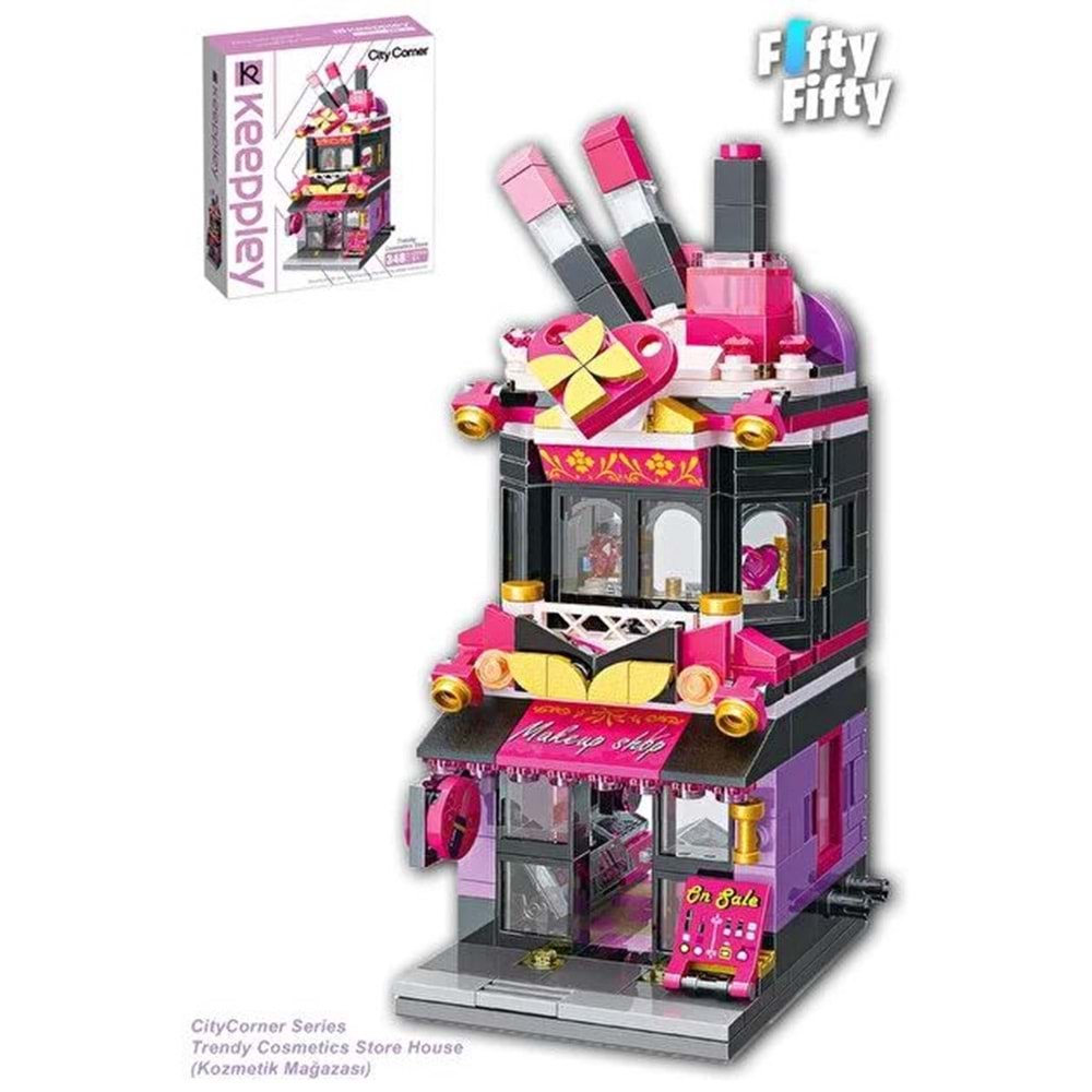 VAGON KP0103 KEEPPLEY KOZMETİK DÜKKANI BLOCK OYUNCAK 348 PARÇA