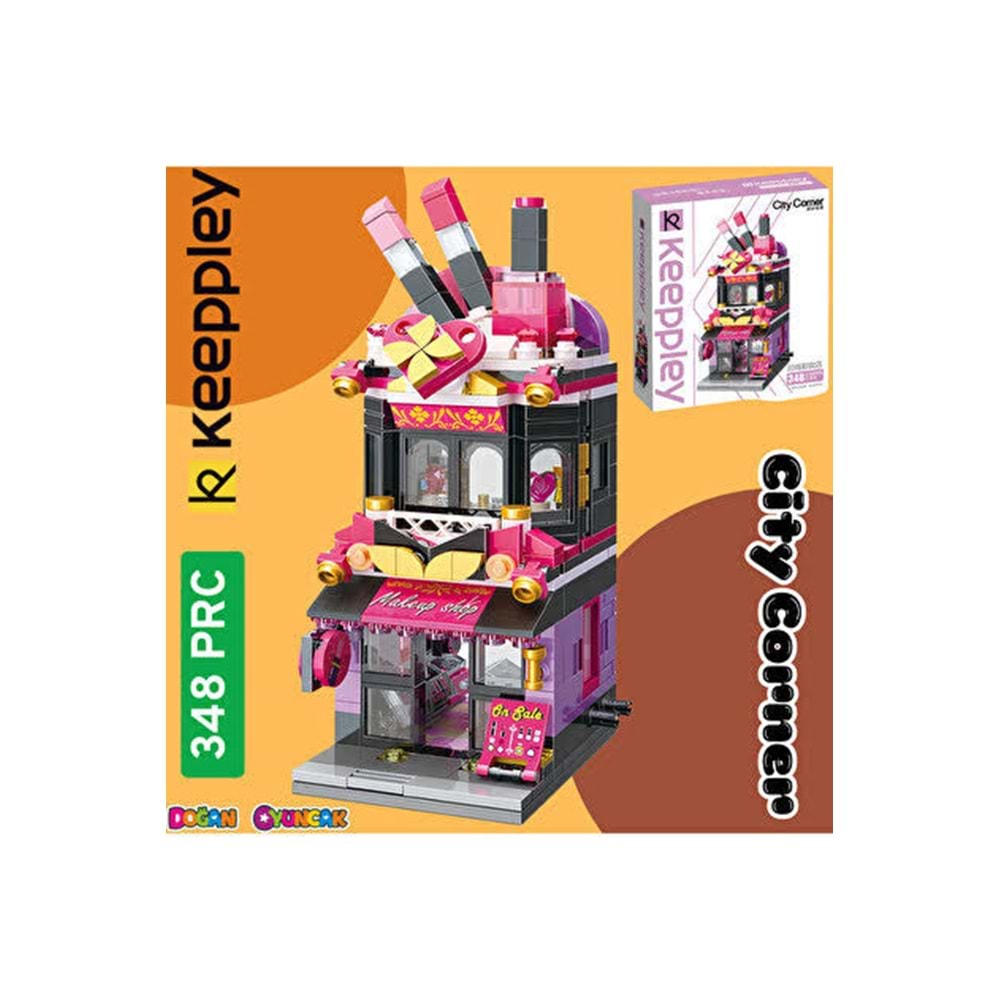 VAGON KP0103 KEEPPLEY KOZMETİK DÜKKANI BLOCK OYUNCAK 348 PARÇA