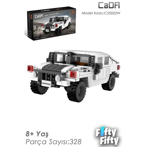 VAGON C55022W CADA HUMVEE BEYAZ BLOCK OYUNCAK 328 PARÇA
