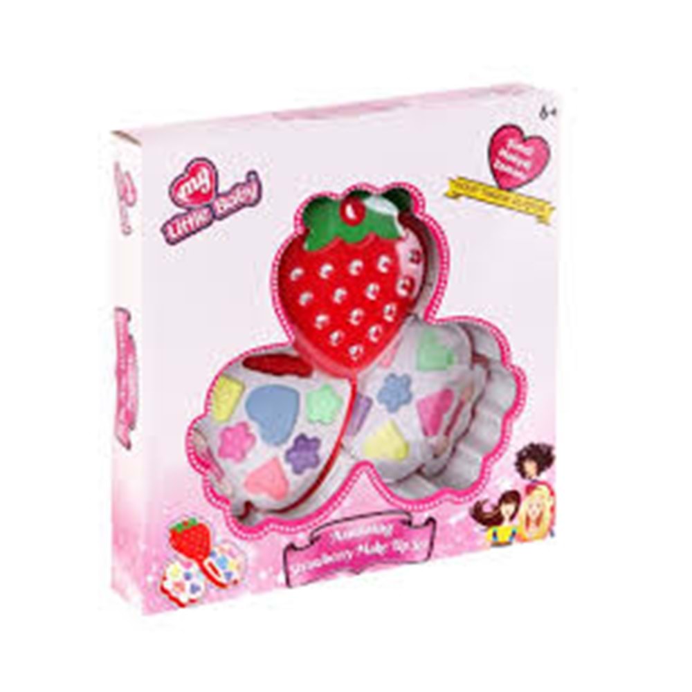 MMX 05006 ÇİLEK KUTULU 3LÜ MAKYAJ SETİ