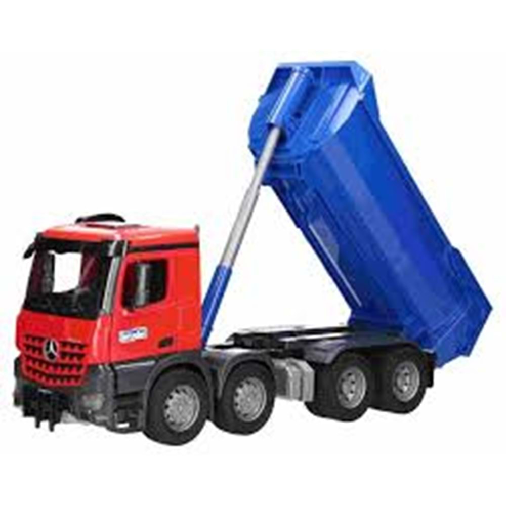 BRUDER BR03621 MB AROCS DAMPERLİ KAMYONU - KIRMIZI MAVİ