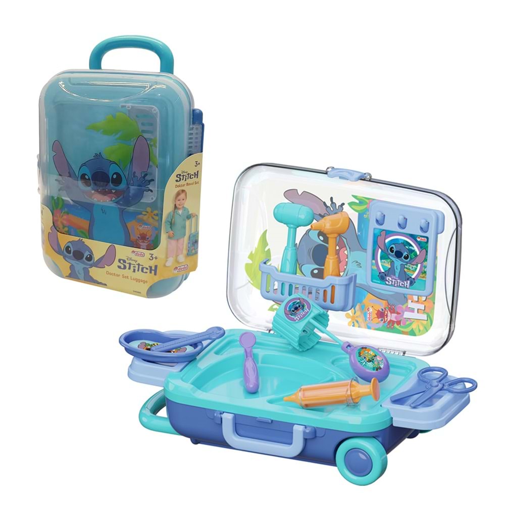 DEDE 04086 Stitch Doktor Set Bavulum