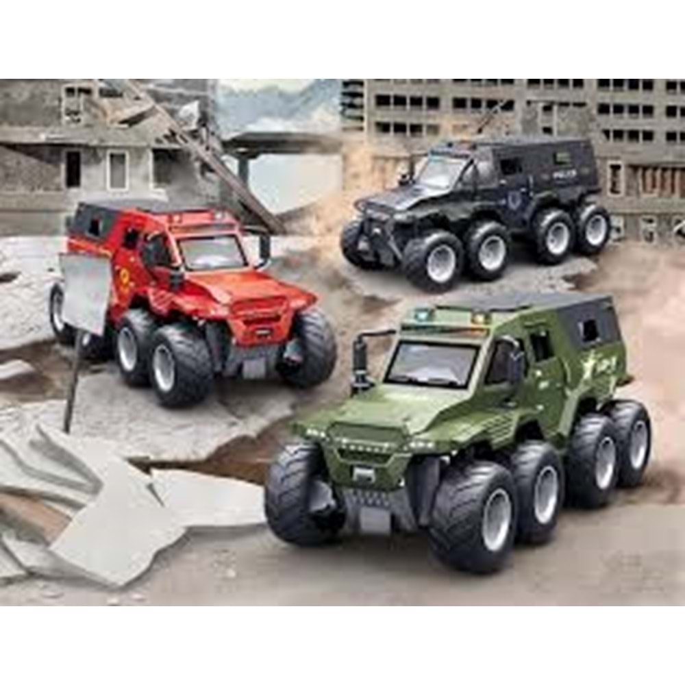 GALTOYS 666-66P 1:14 INERTIA CAR WITH LIGHT AND SOUND