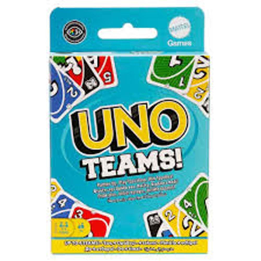 MATTEL O.H HXT58 UNO Teams Kartlar