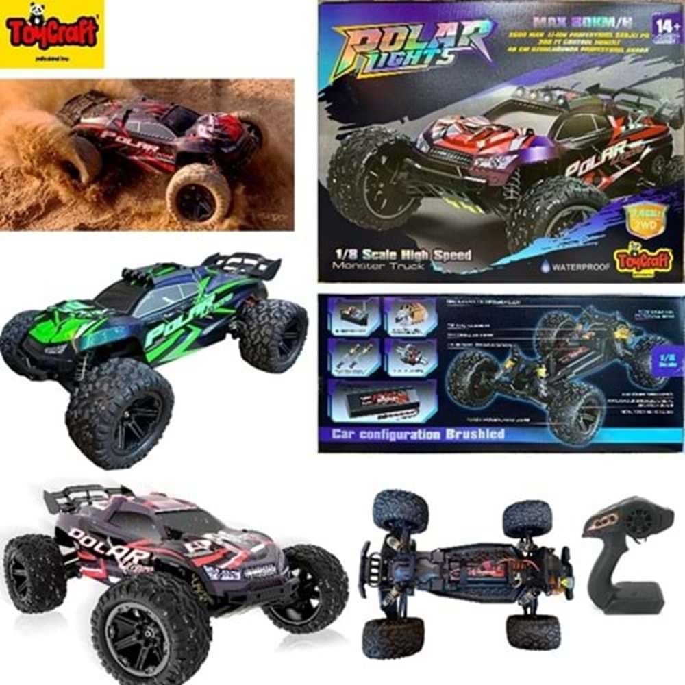 TOYCRAFT HS10421/HS10422 80KM/H 1:8 ELEKTRİKLİ YÜKSEK HIZ