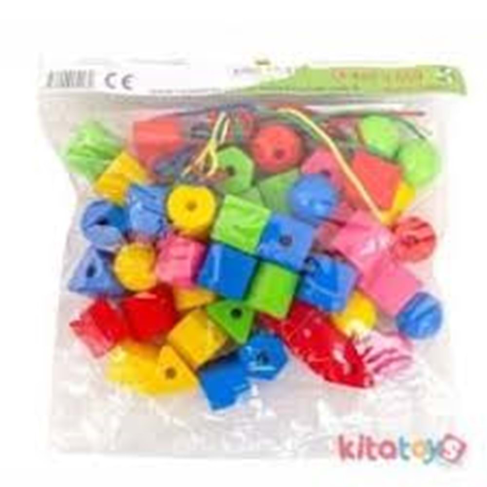 İSA 5487 50 PARÇA BONCUK İPE DİZME