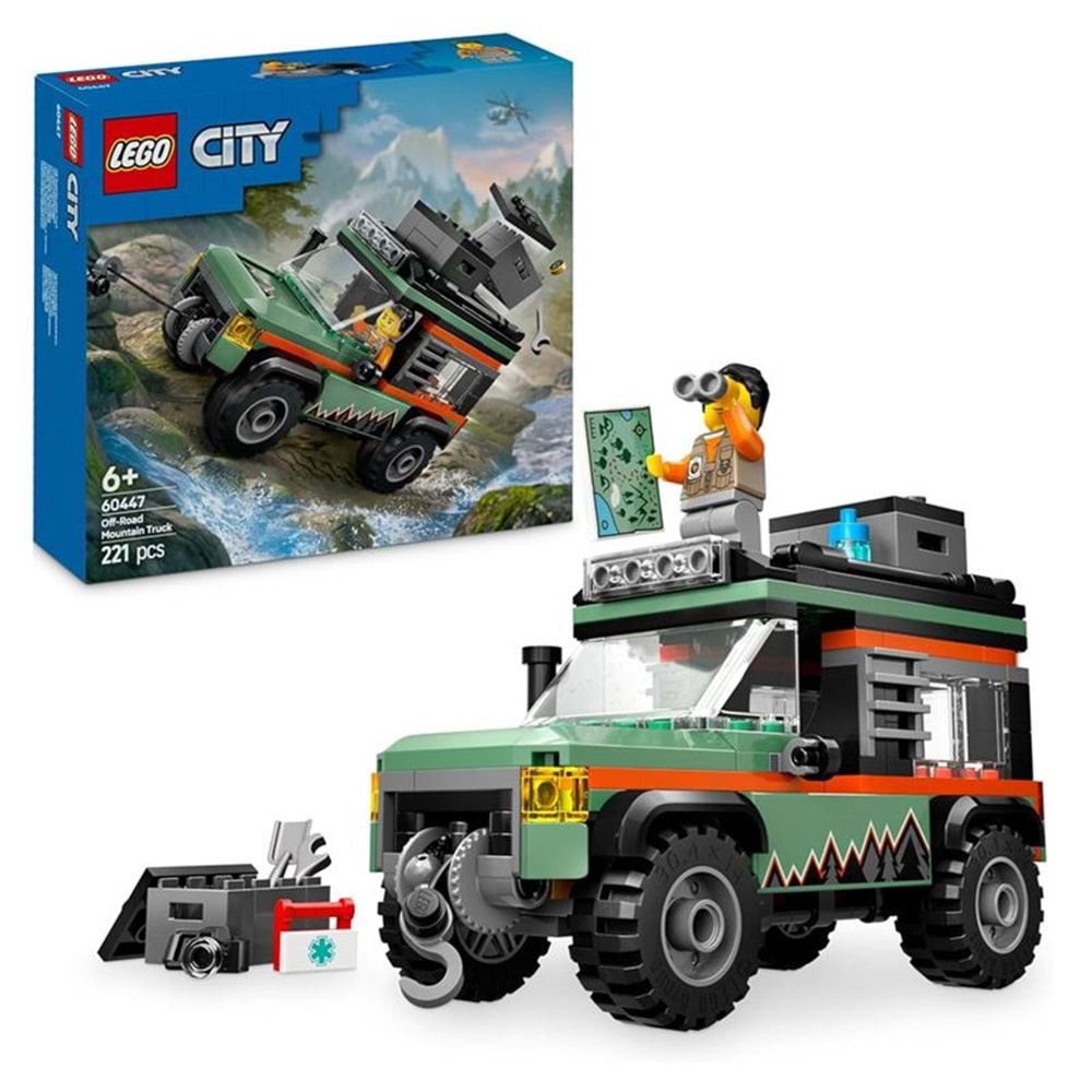 LEGO 60447 City 4x4 Arazi Arazi Aracı 221 parça +6