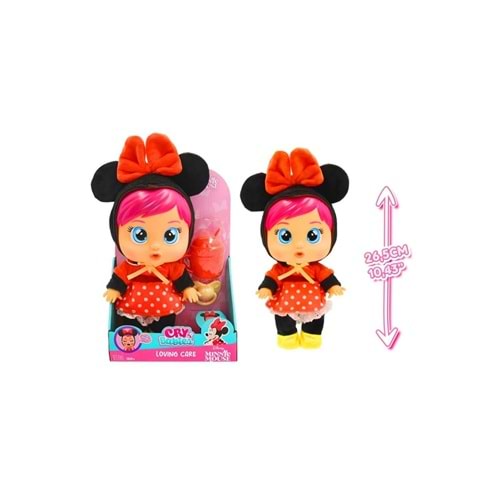 CYB69000 Cry Babies Love and Care Minnie Kostümlü