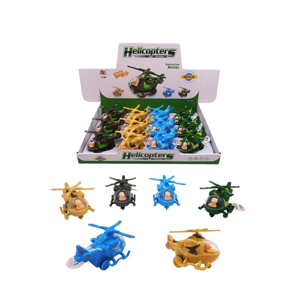 DMN 3607 SÜRTMELİ KAMUFLAJLI HELİKOPTER