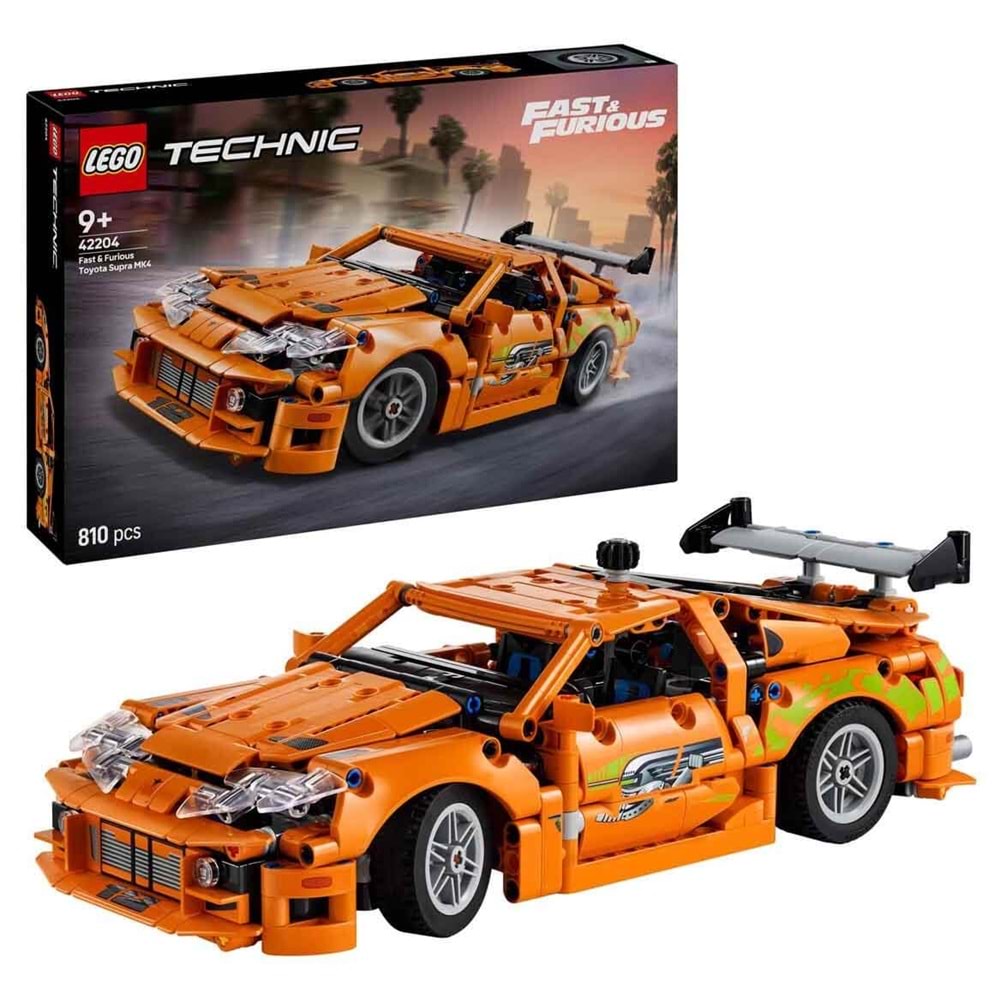 LEGO 42204 Technic Fast and Furious Toyota Supra MK4 810 parça