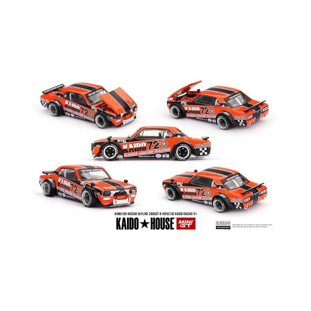 EKN Mini GT 1/64 Kaido House Nissan Skyline 2000GT-R (KPGC10) Kaido Racing V1