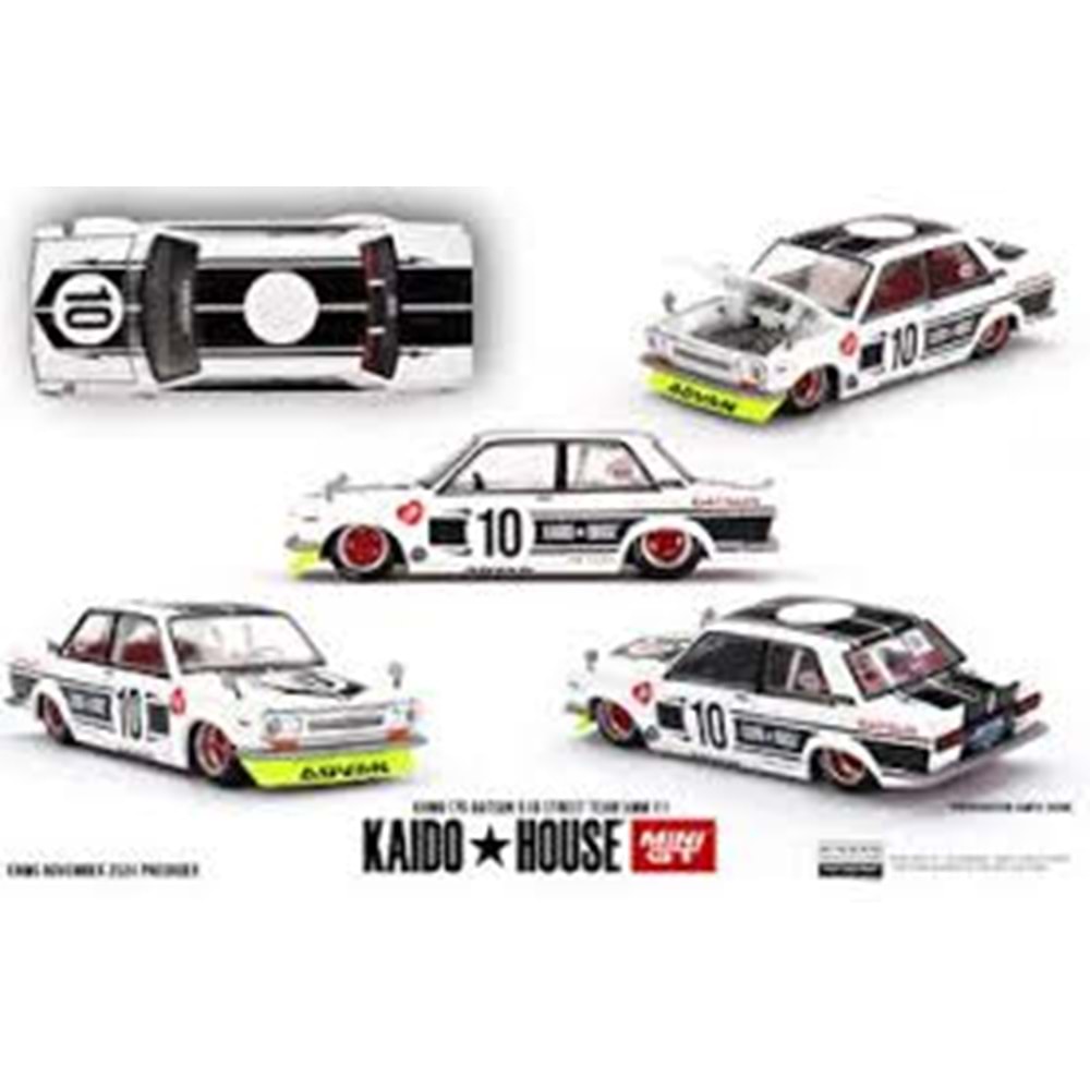 EKN Mini GT 1/64 KaidoHouse Datsun 510 Street Team XMM V1