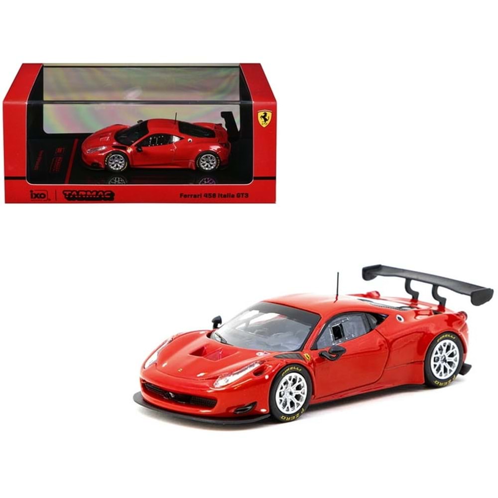 EKN Tarmac Works X iXO Models 1/64 Ferrari 458 Italia GT3 Red - ROAD64