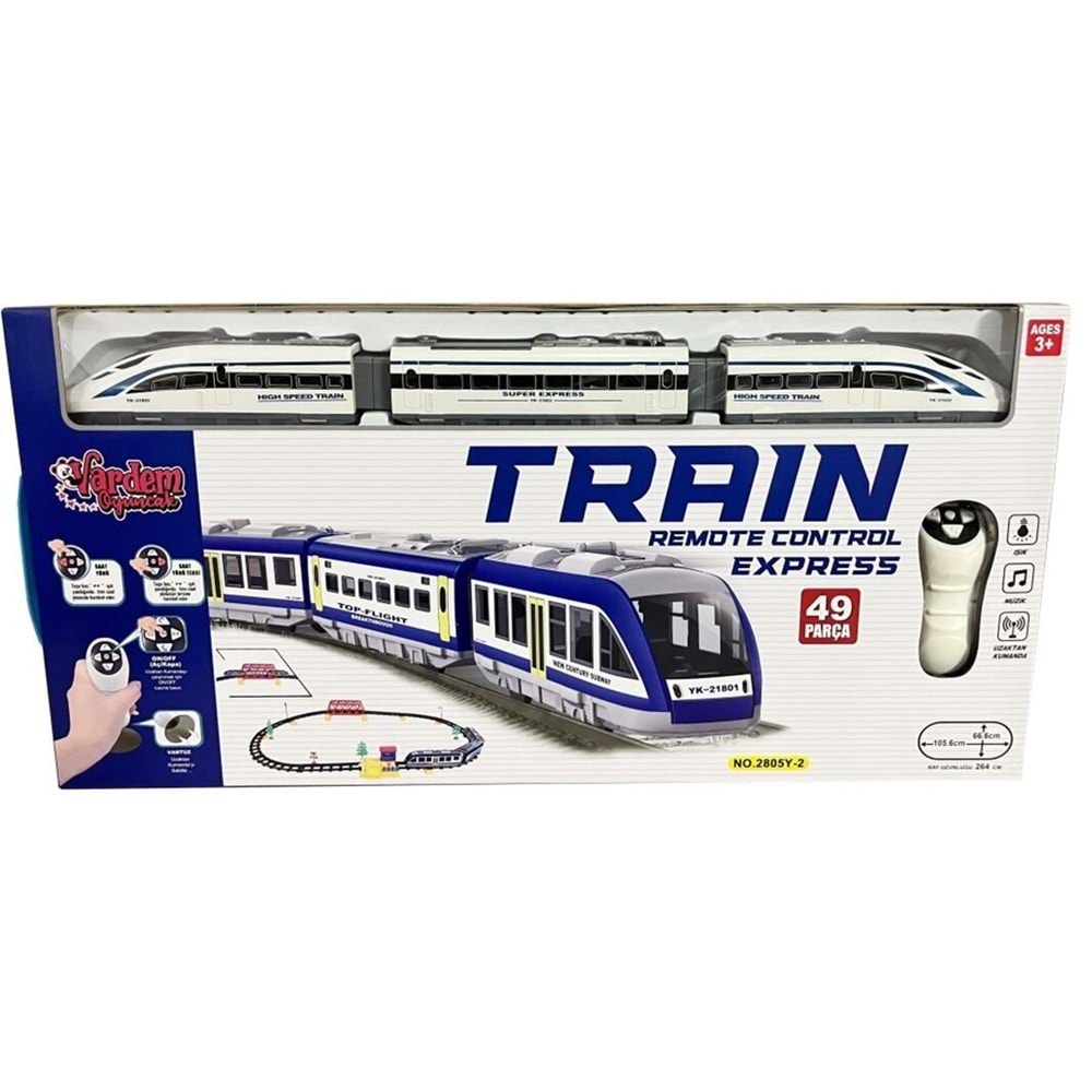 VARDEM LE-2805Y-2 KUMANDALI 49PCS ISIKLI 264CM HIZLI TREN