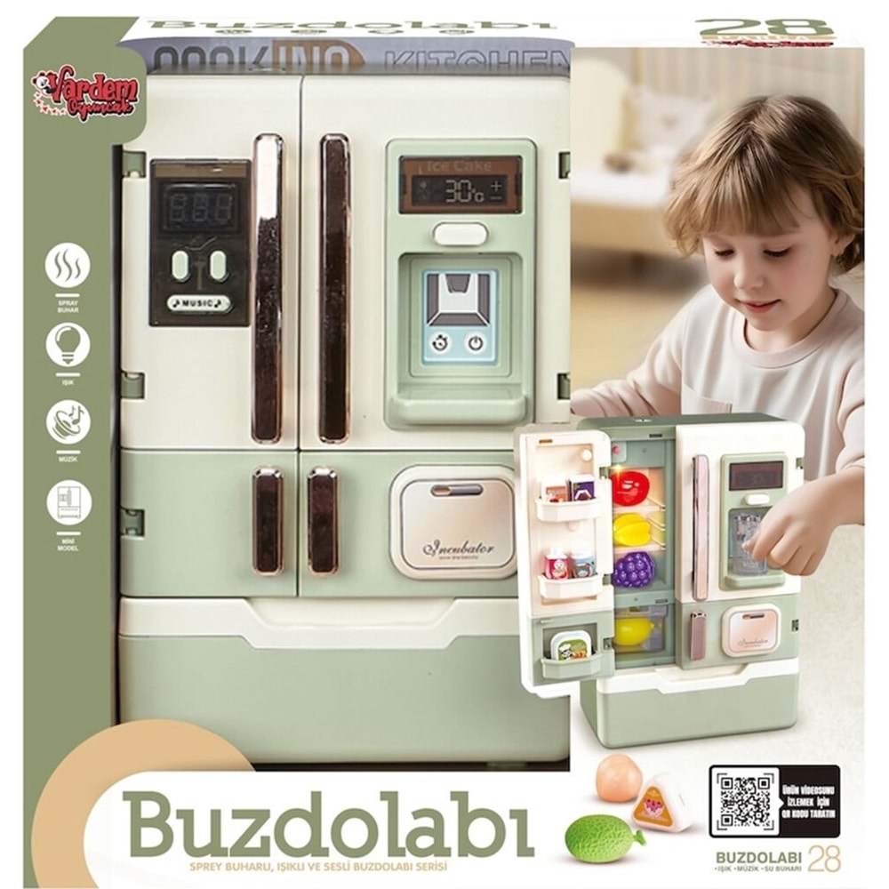 VARDEM VRD10650 ISIKLI VE SESLI AKSESUARLI BUZDOLABI