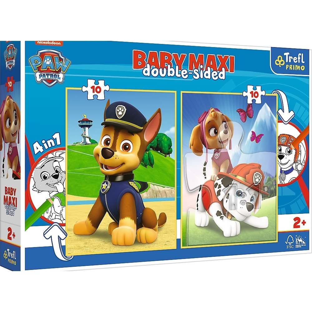 VARDEM PUZZLE-43003 PUZZLES BABY MAXI 2X10 PAW