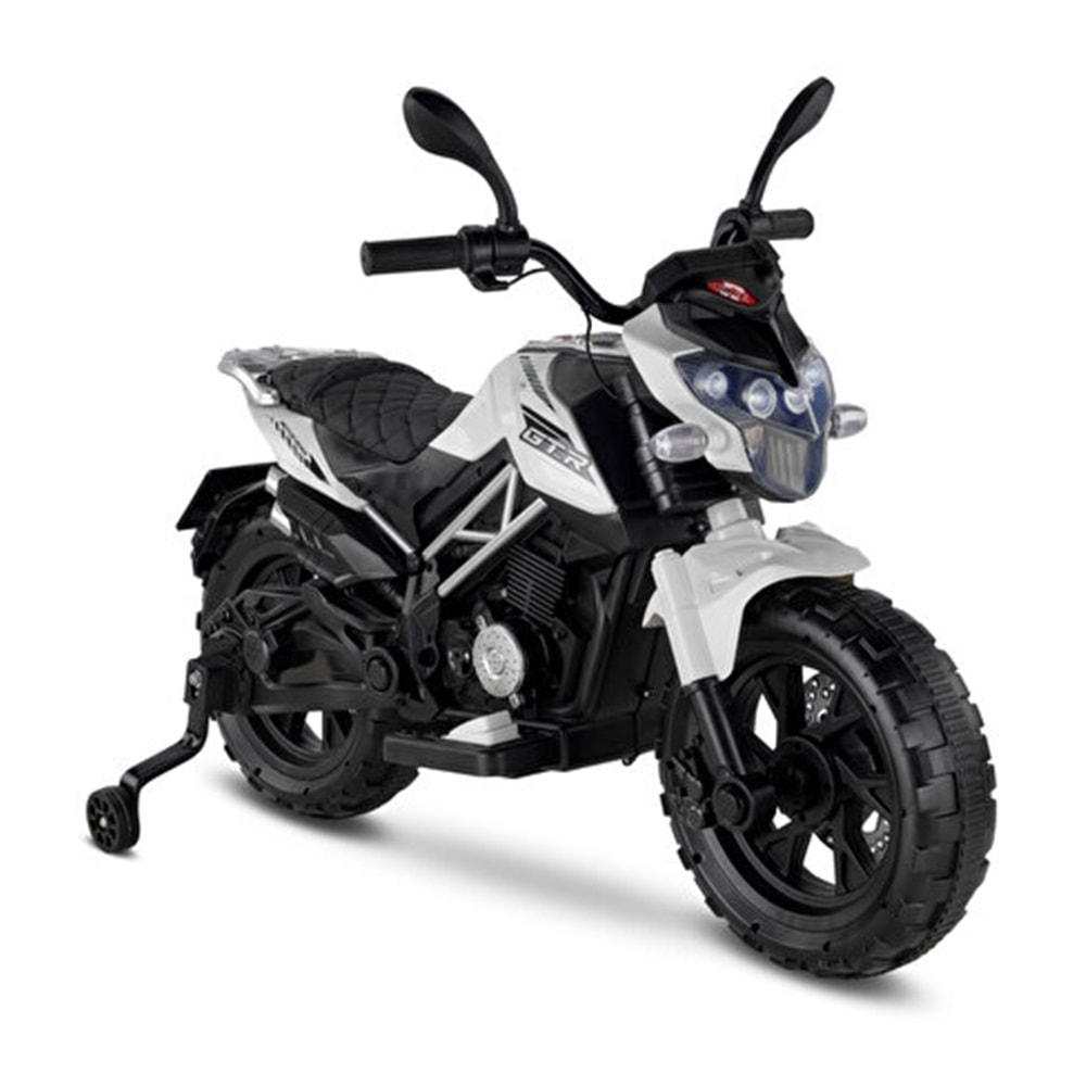 BABYHOPE 447 MOTOCROSS AKÜLÜ MOTOR (BEYAZ)