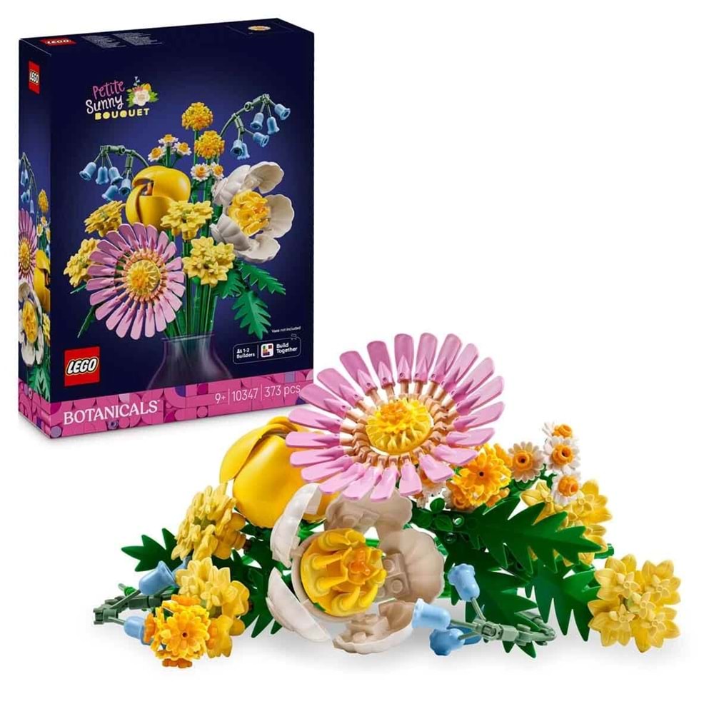 LEGO 10347 iconic Botanicals Pembe Çiçek Buketi 373 parça +9 yaş
