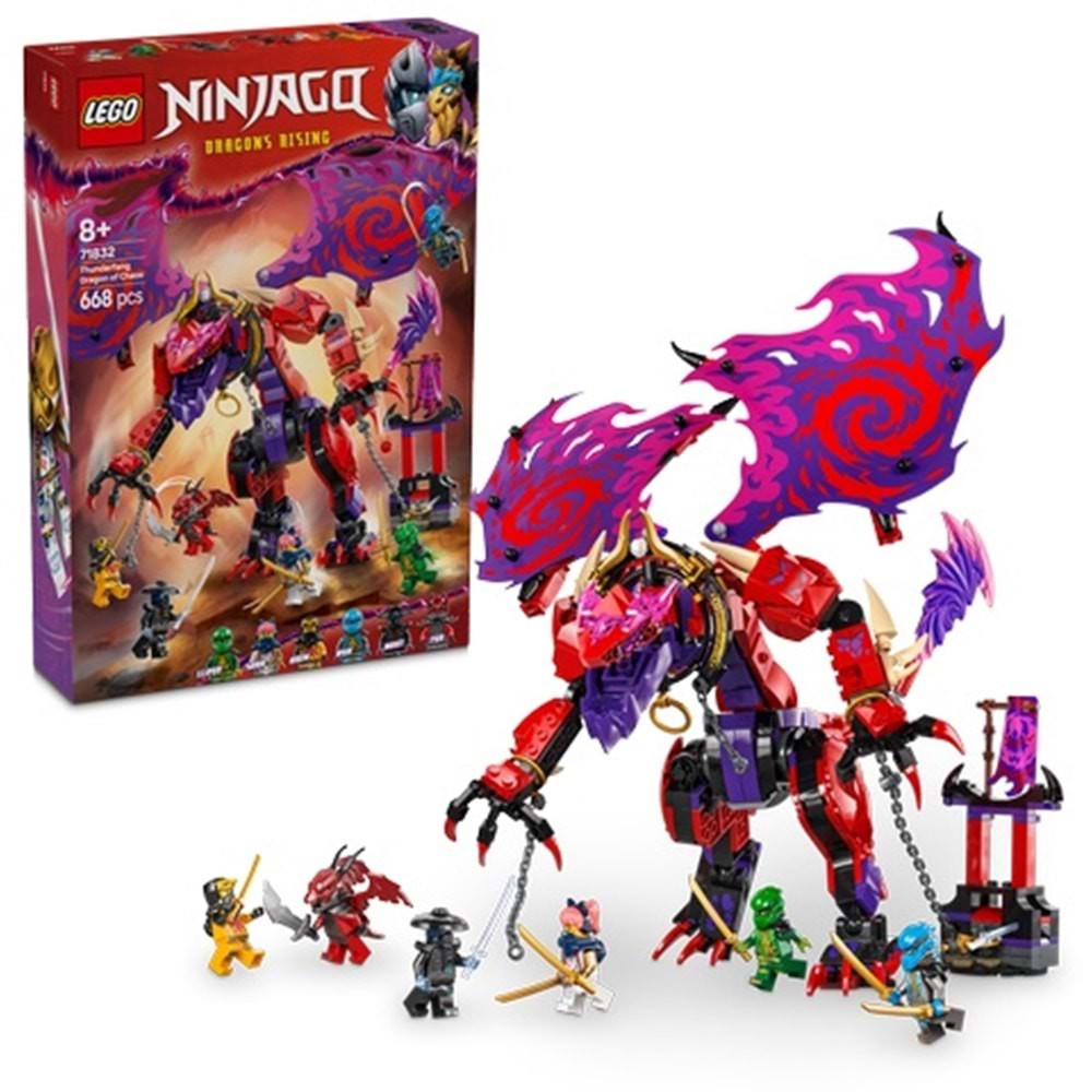 LEGO 71832 Ninjago Thunderfang Kaos Ejderhası 668 parça +8 yaş