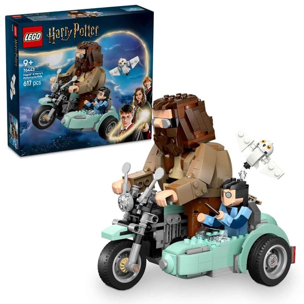 LEGO 76443 Harry Potter-Hagrid ve Harrynin Motosiklet Yolculuğu 617 parça +9 ya