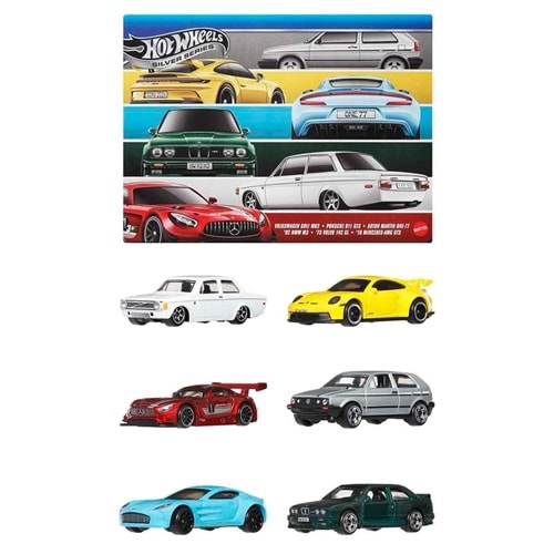 MATTEL H.JLB25 JLB25 Hot Wheels Euro Style6lı Araç Paketi 1:64