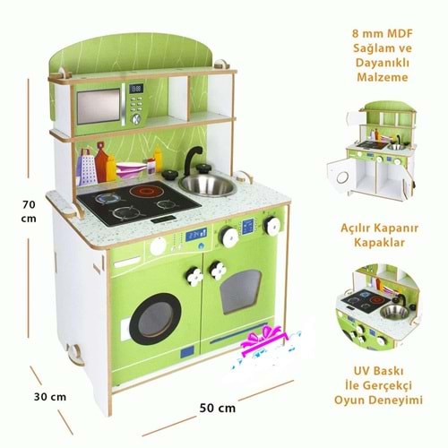 OKUTAN T1025 AHŞAP OYUN MUTFAĞI