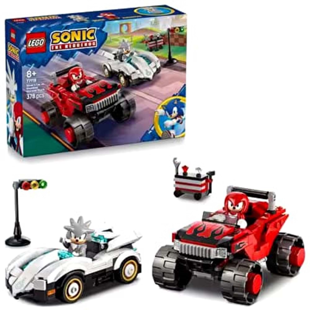 LEGO 77118 Sonic Silverın Arabası,Knucklesın Canavar KamyonunaKarşı 378 parça