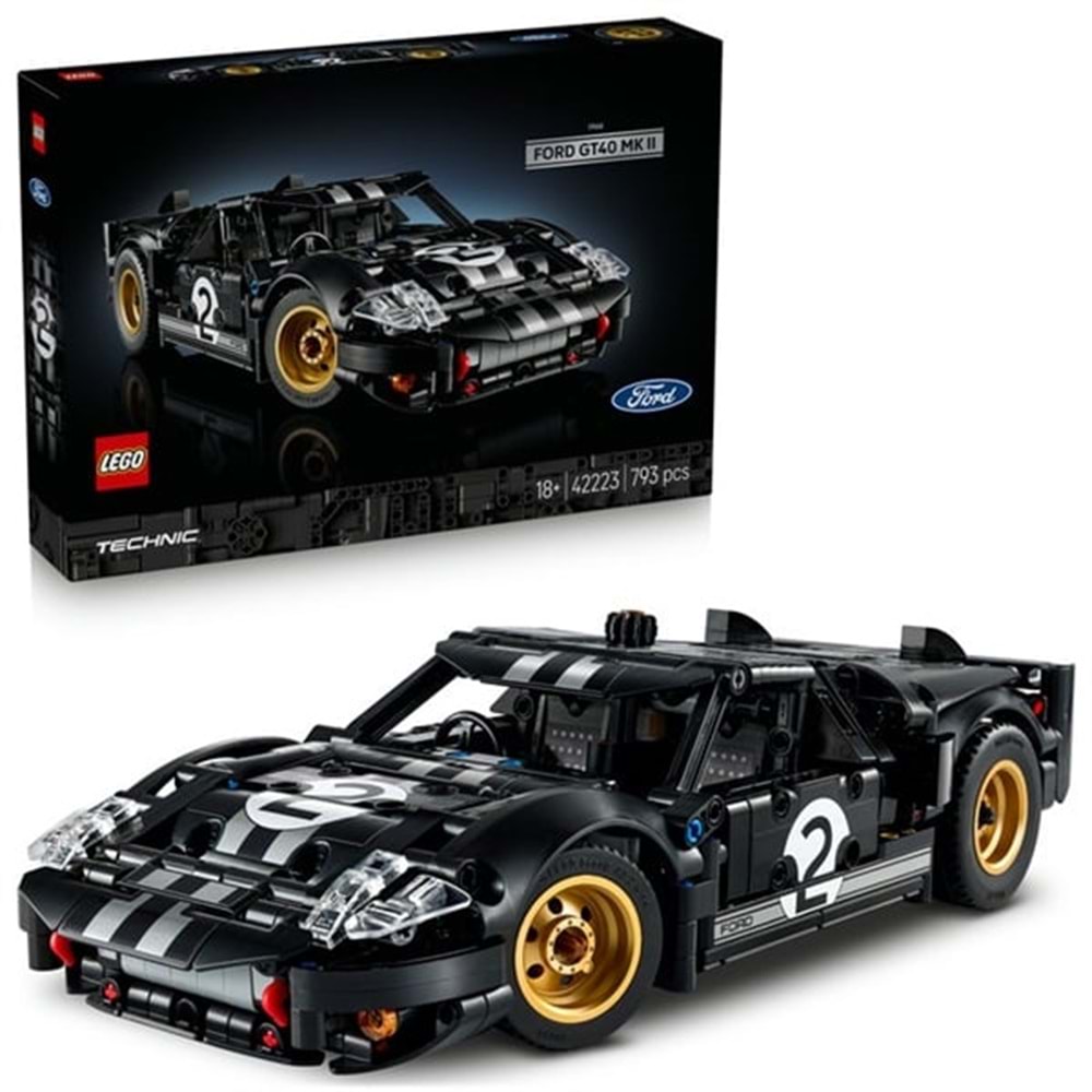 LEGO 42223 Technic 1966 FordGT40 MKII 793 parça +18 yaş