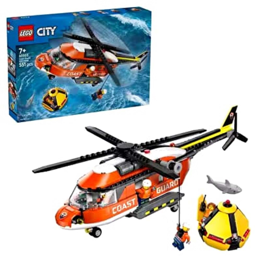 LEGO 60503 City Sahil GüvenlikHelikopteri 551 parça +7 yaş