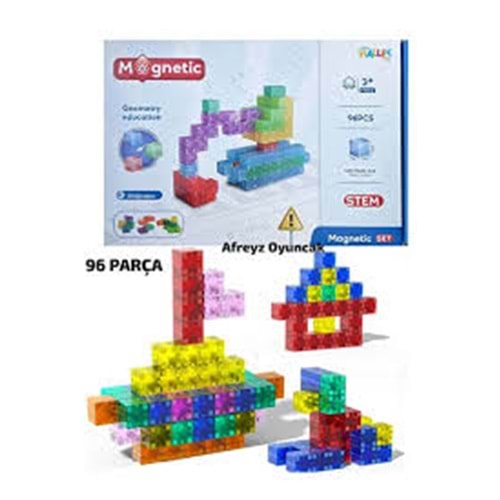 HALLEY SH59839 96 PARÇA MİNİ KÜP BLOK MAGNET