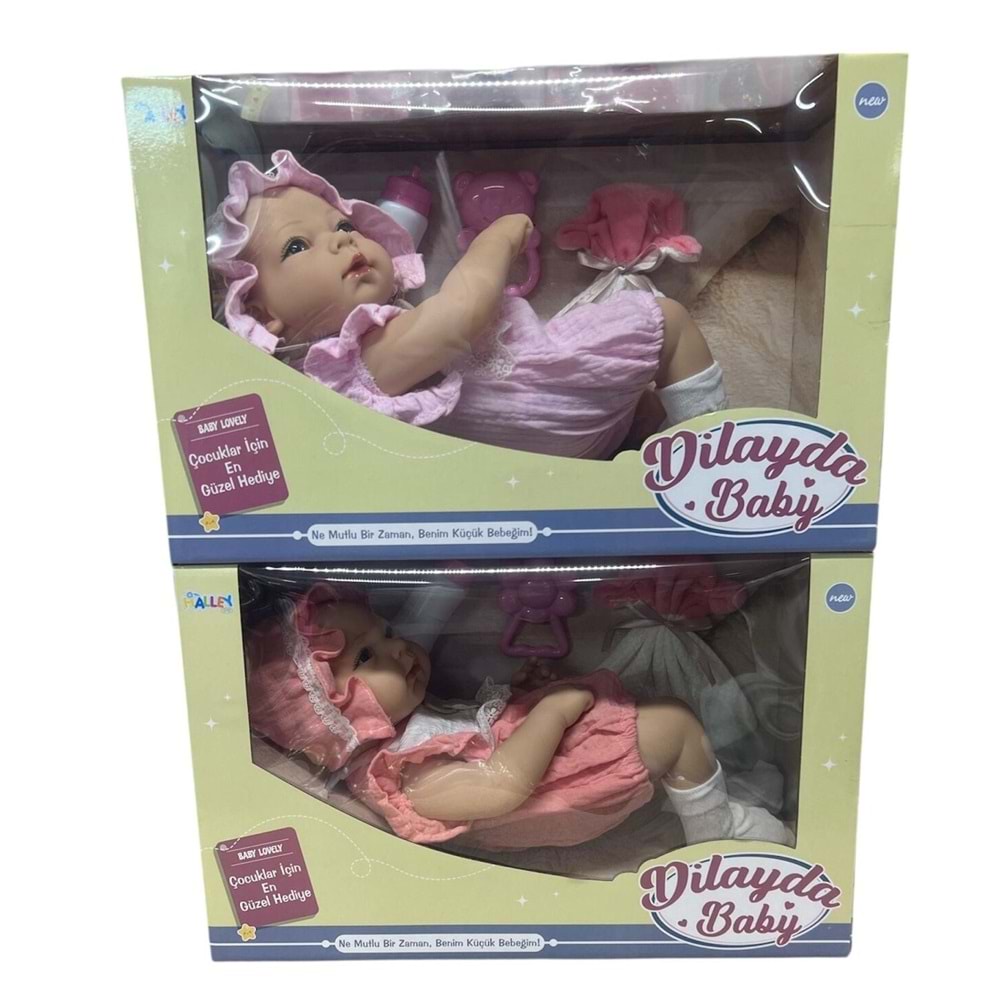 HALLEY SH59998 40 CM TAM VİNİL BEBEK EMZİKLİ HAVLULU-ZRV