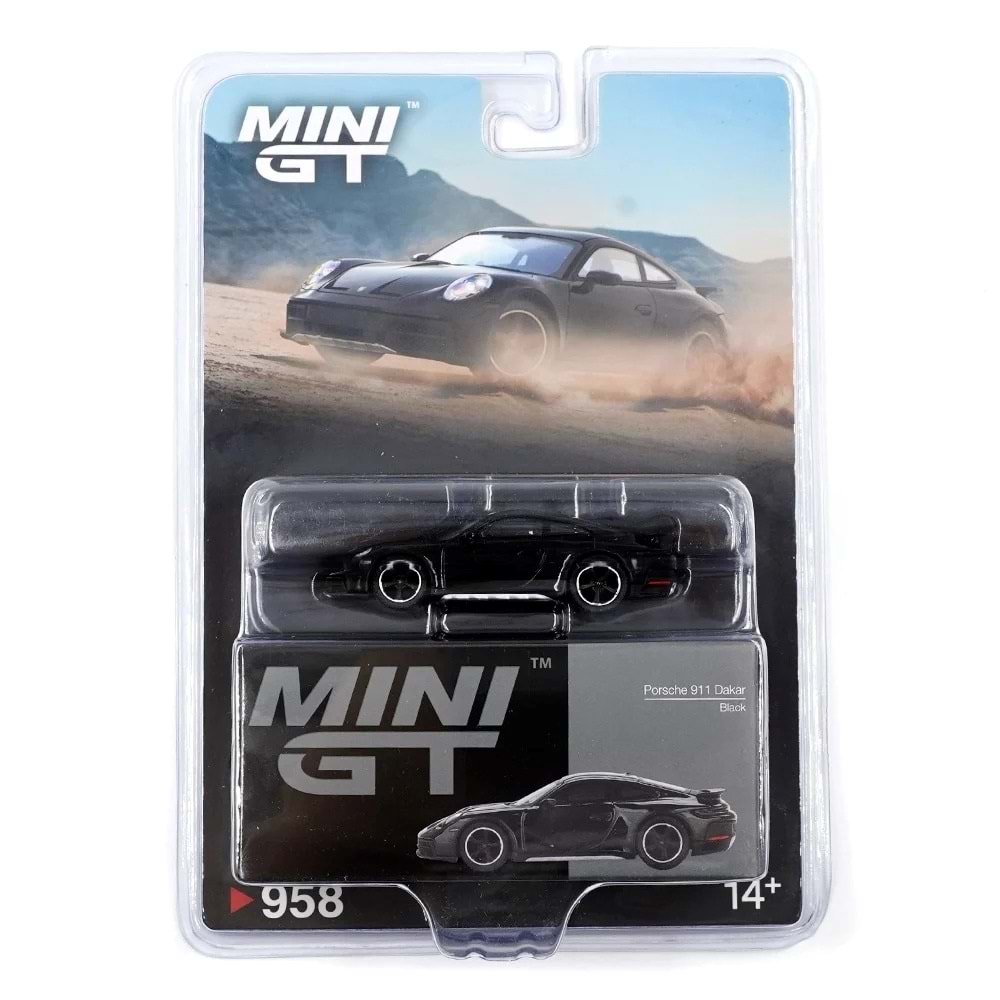 EKN Mini GT 958 1/64 Porsche 911 Dakar Black MGT00958-BL
