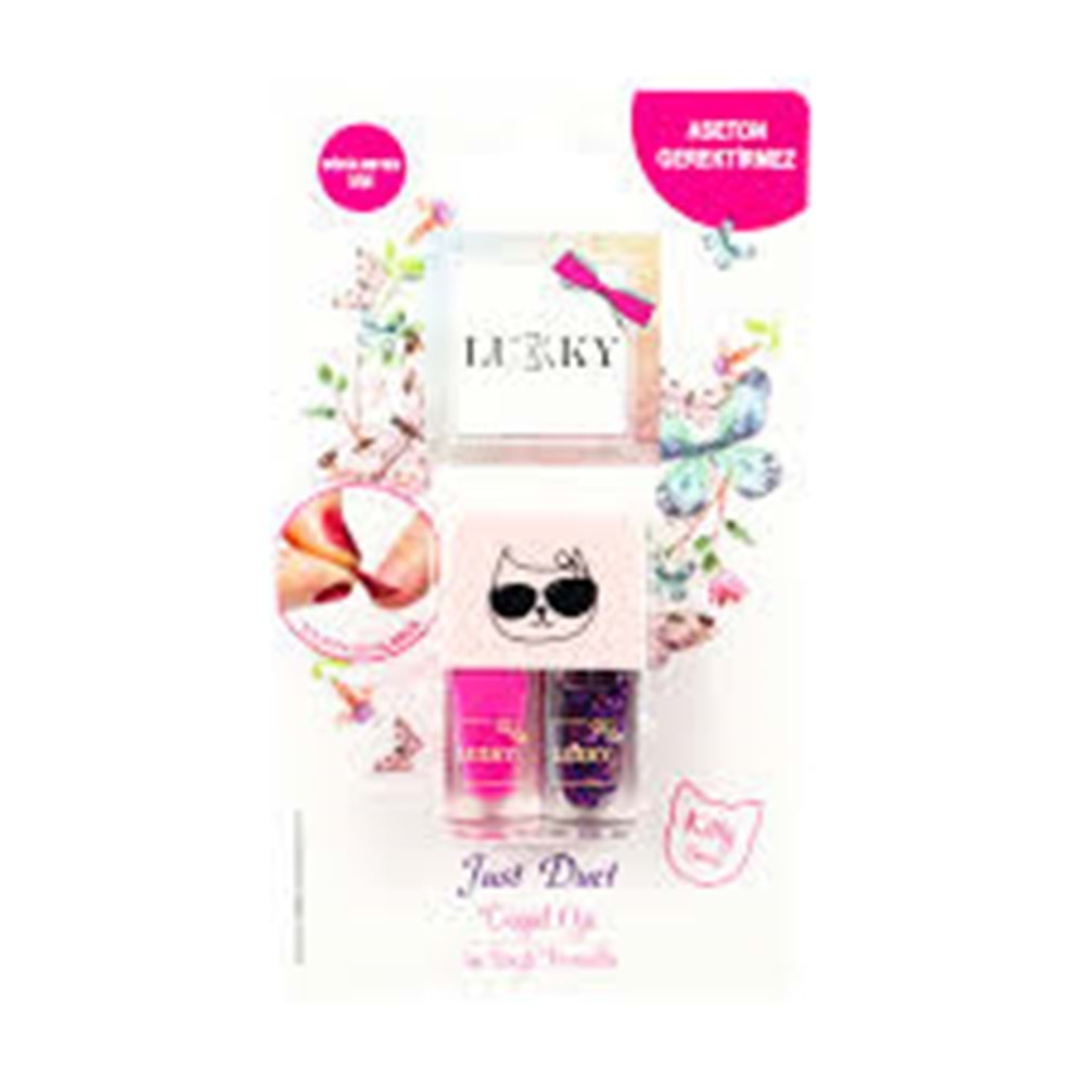 MEGA LUKKY 2'Sİ BİR ARADA OJE PEMBE-MOR